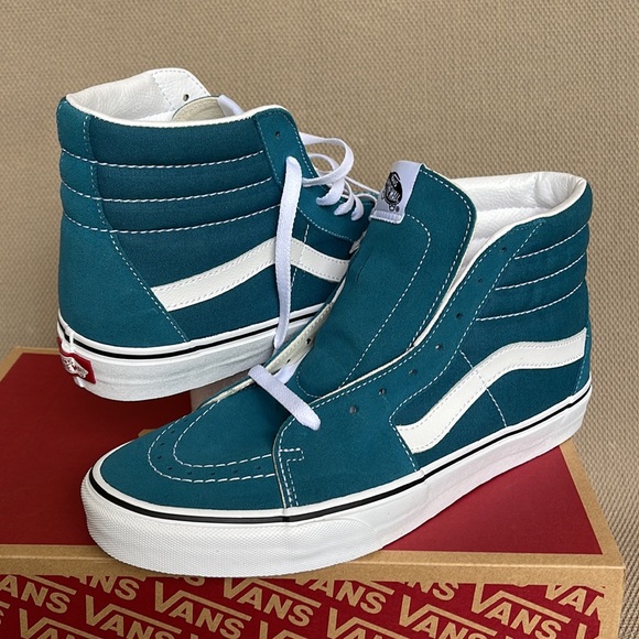 Vans Sk8-Hi Blue Coral / True White MENS - Picture 9 of 16